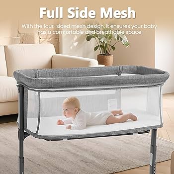 Amazon.com : Kinder King Baby Bassinet w/Wheels, Folding
